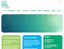 Tablet Screenshot of lifeinmotion.nl